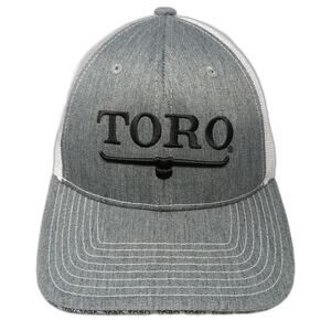 Toro Trucker Hat Gray One Size Mesh Snapback Turf Equipment & Irrigation Logo